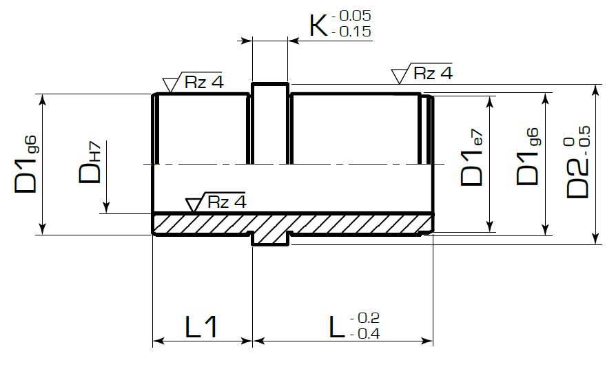 Втулка с буртом бронзовая европейский стандарт