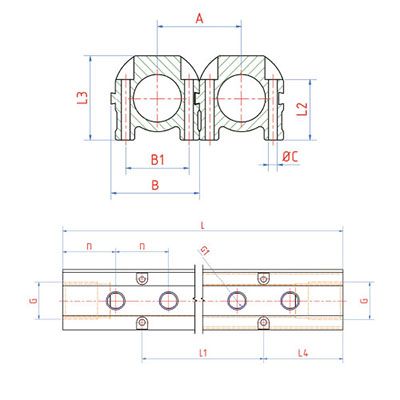 Коллектор для линий контроля температуры Ranco R0525