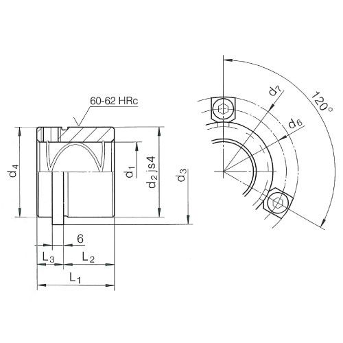 Направляющая втулка с буртом ISO9448-6 DIN9831 R2081.35