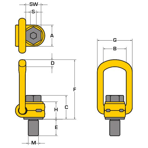 Рым-болт R0632 для пресс-форм Ranco
