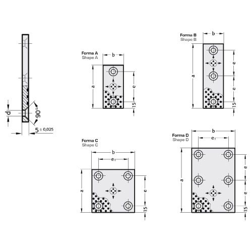 Пластина бронзовая самосмазывающаяся R2960.72