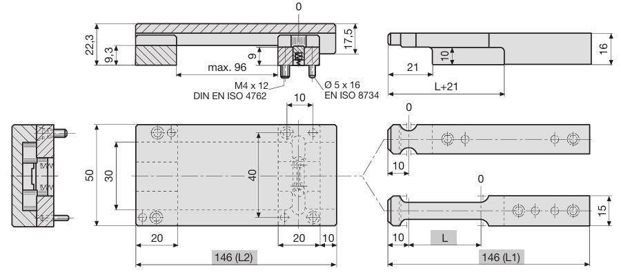 Внешний замок с защелкой JZ4-1