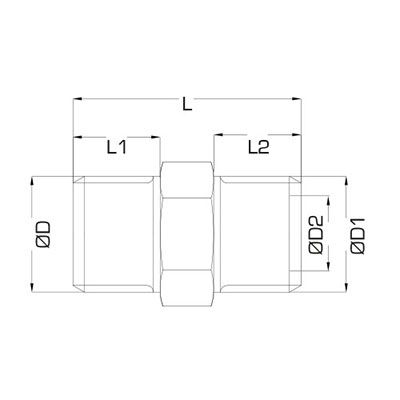 Ниппель с наружной резьбой Ranco R0507