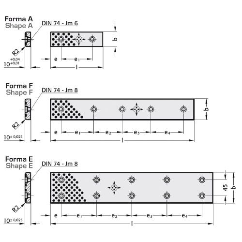 Направляющая пластина бронзовая самосмазывающаяся R2961.70