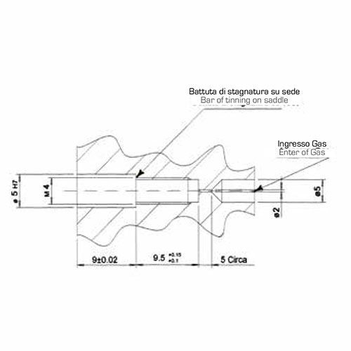 Газовое сопло UGN2.4.4 UGN2.4.8 CH