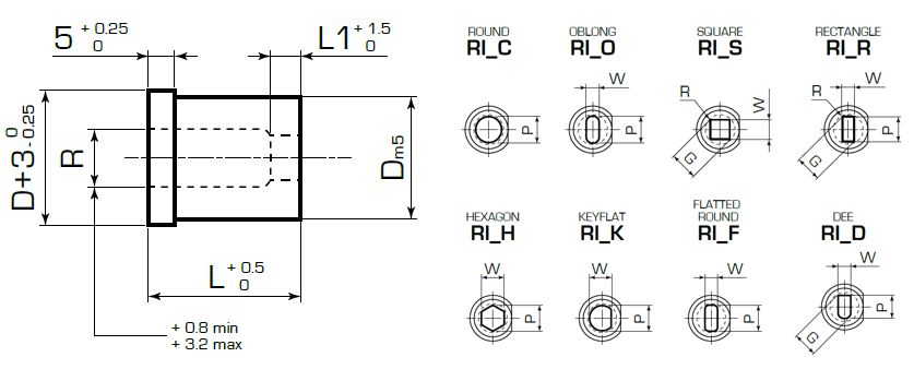 Матрица специальной формы с буртом